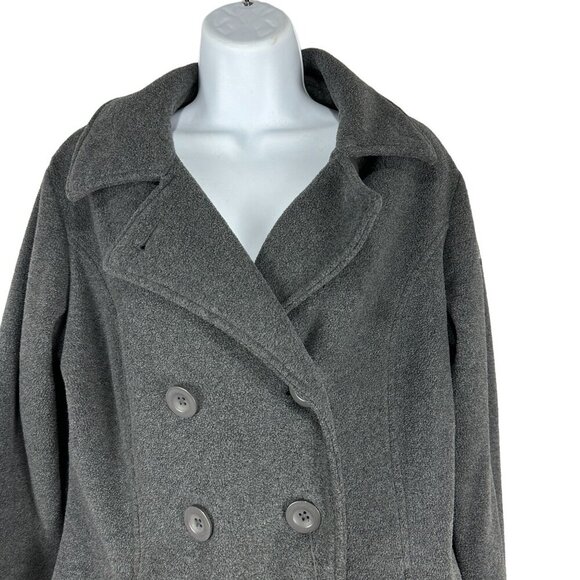 Columbia Women's Double Breasted Pea Coat Size M Gray - Picture 3 of 8
